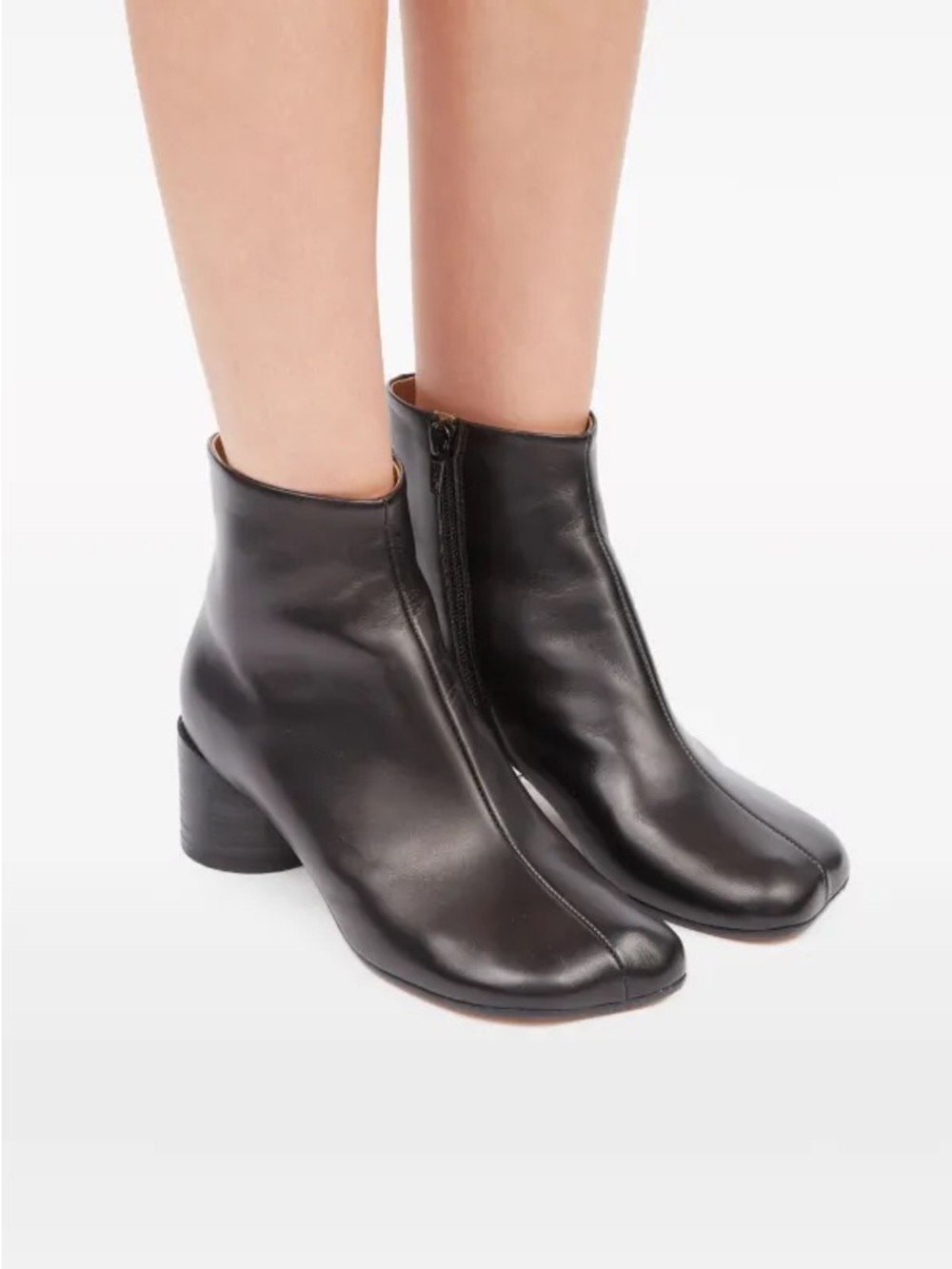 MM6 Maison Margiela Black Anatomic Ankle Boots size 38.5